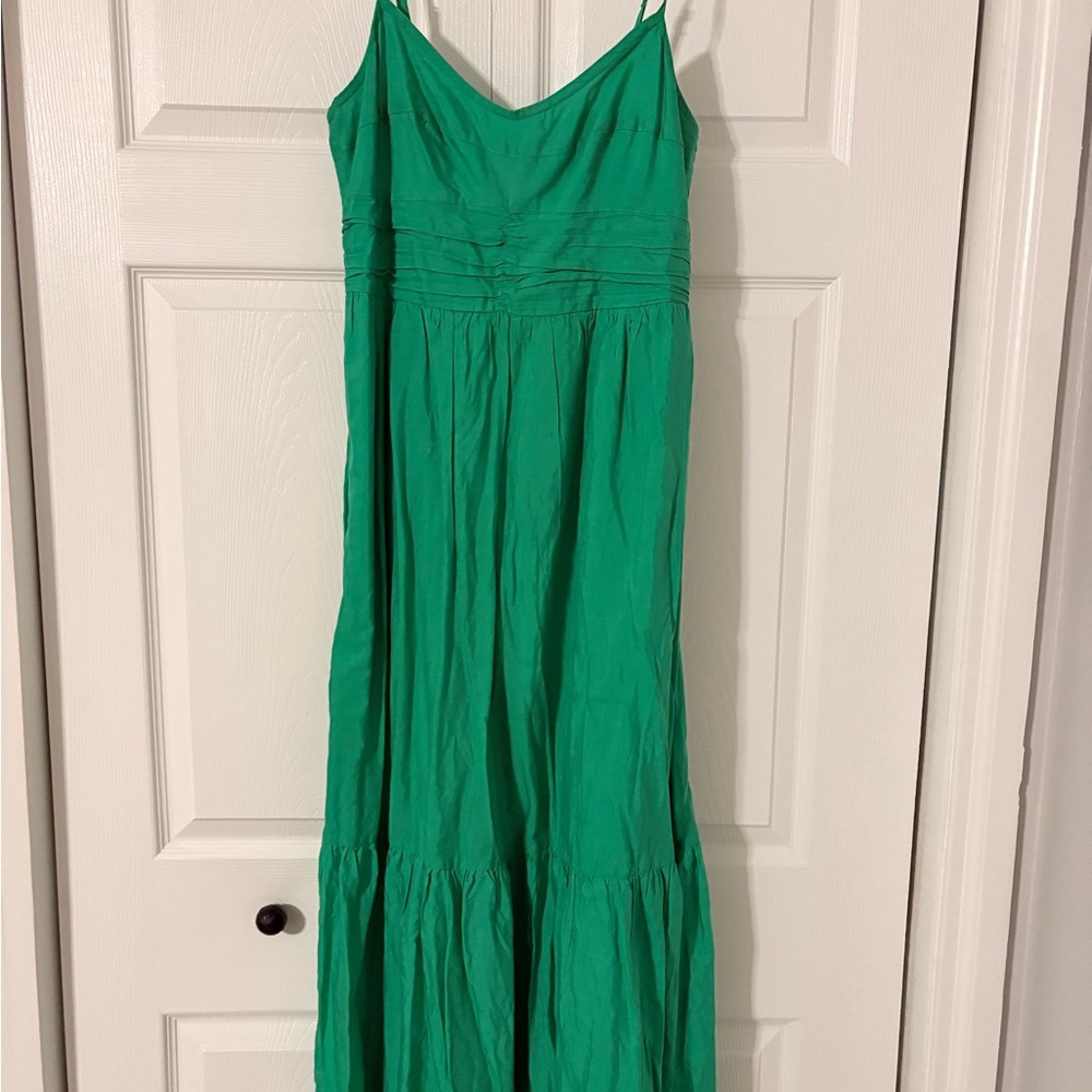 Free People Vibrant Green Maxi Dress